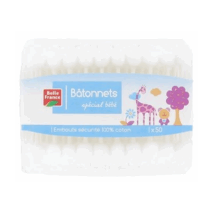 Bâtonnets coton bébé x50