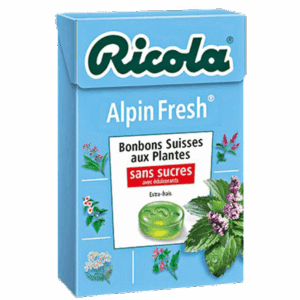 Ricola sans sucre Alpin Fresh x20 barquettes 50 g