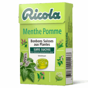 Ricola sans sucre Menthe Pomme x20 barquettes 50 g