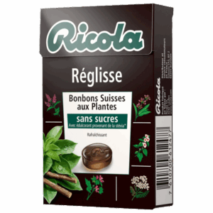 Ricola sans sucre Réglisse x20 barquettes 50 g